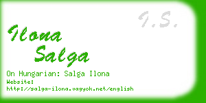 ilona salga business card